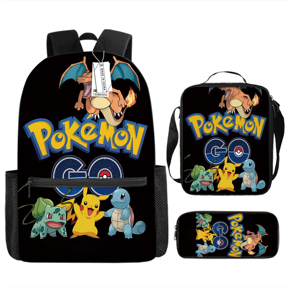 School Season Student Schoolbag Pokémon Pokémon Backpack Cartoon Satchel Pencil Case