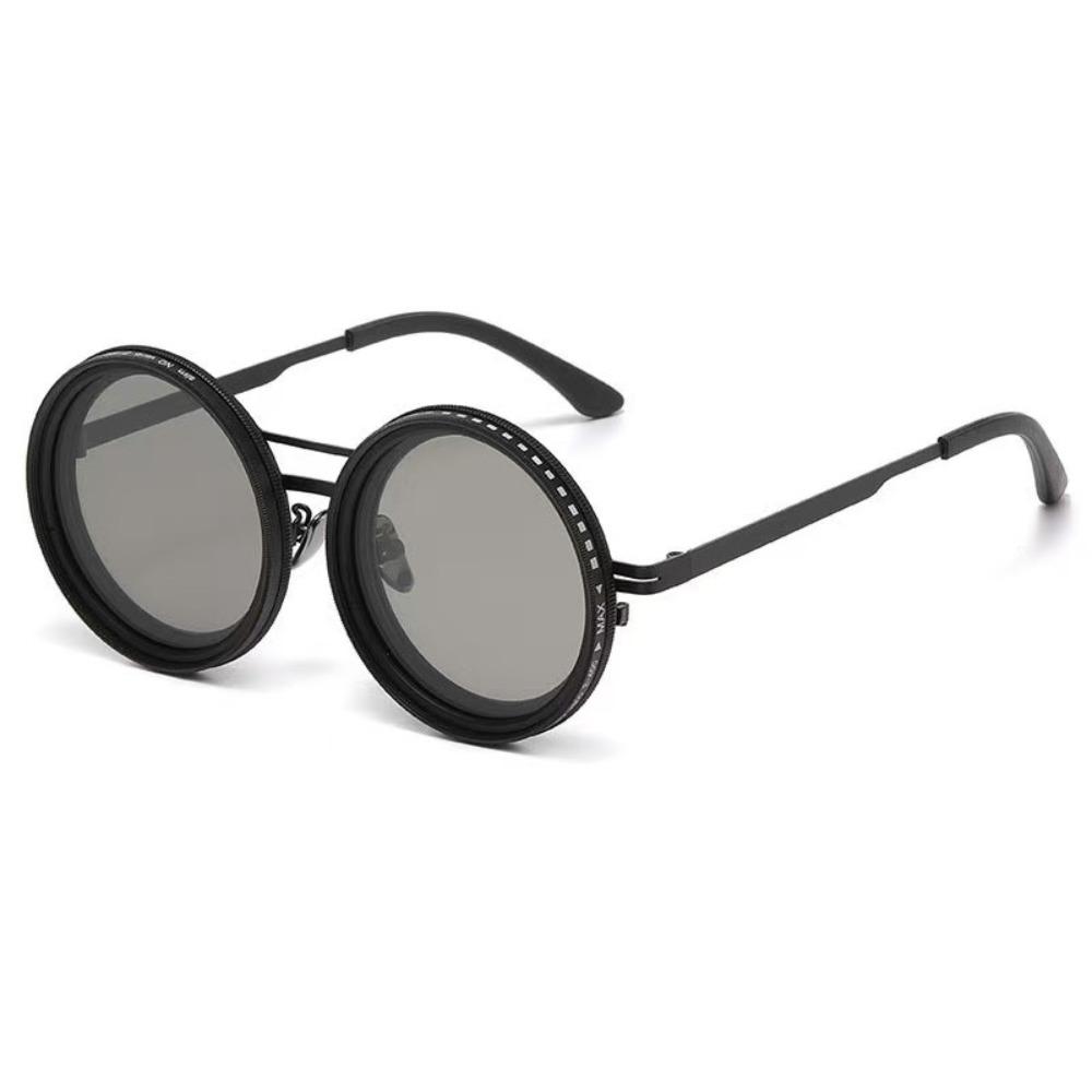 ND9 Adjustable Dimming Glasses Round Fishing Sunglasses Fashion Outdoor Eyewear  Outdoor Activities