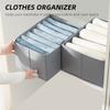 Wardrobe Clothes Organizer Washable Foldable Closet Organizers and Storage Boxes 5/7 Grids