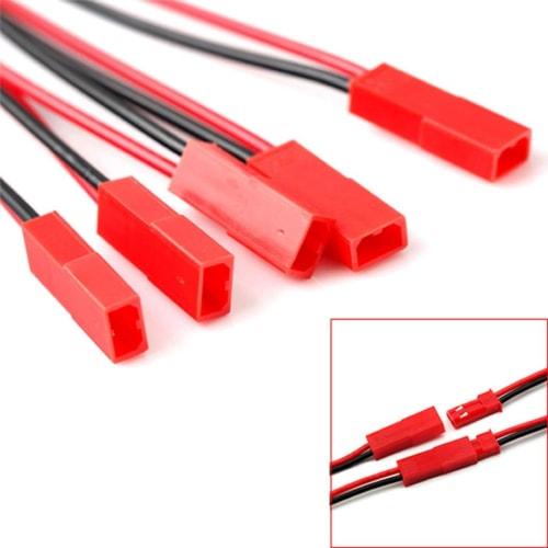 GAOHOU New 5 Pairs 2-Pin JST Plug Connector Cable Wire Male + Female 100mm