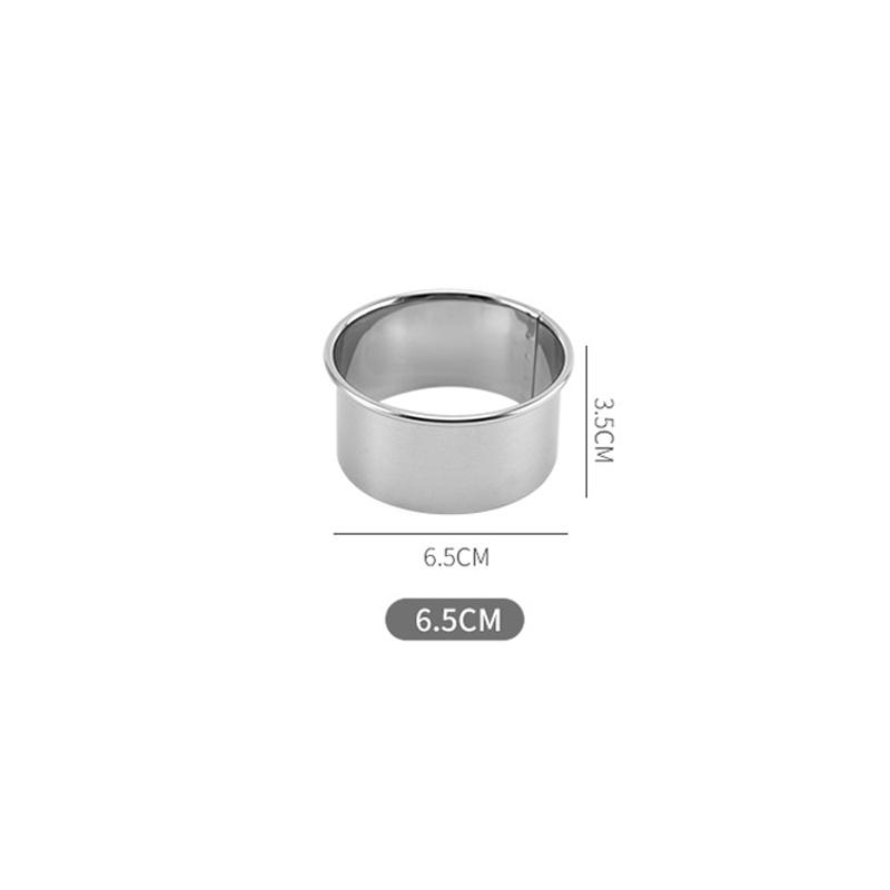 Stainless Steel Round Cake Rings Biscuit Mold DIY Dumpling Skin Cutting Tool Fondant Press Shaped Decorating Kitchen Baking Tool