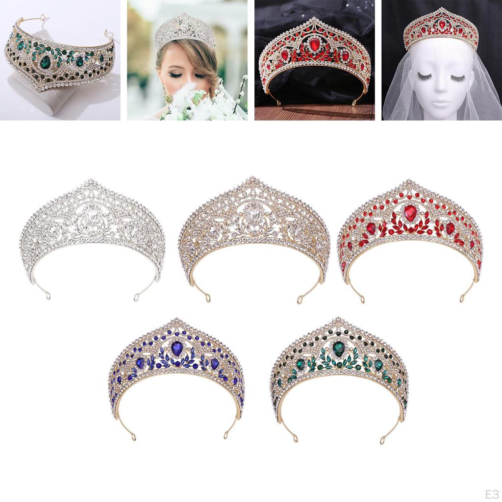 Crown Tiara Bride Headband girl Hair Accessory Bridal Headpieces for Halloween Stage