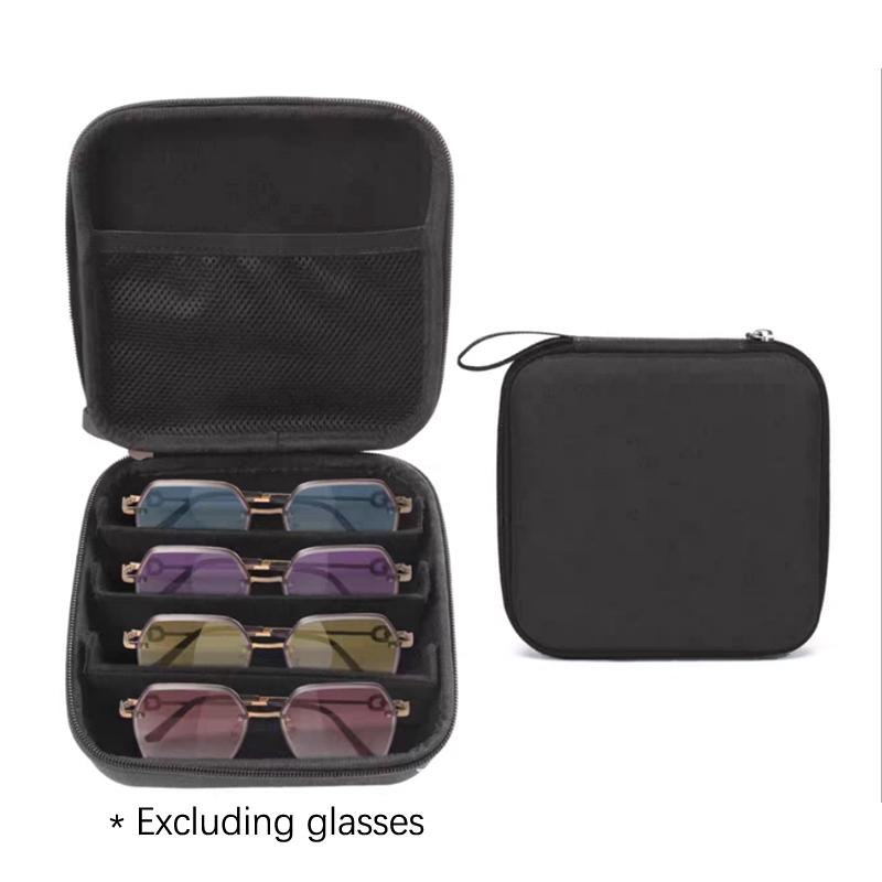

1 шт. Регулируемый держатель для очков с 4/7 слотами, коробка для хранения, портативный органайзер для солнцезащитных очков, чехол, держатель для хранения солнцезащитных очков