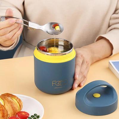 קופסת ארוחת צהריים תרמית ואקום נירוסטה שקית אוכל מבודדת כוס מרק חמה יותר מיכלי תרמוס בנטו קופסת אוכל לילדים