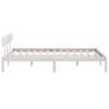 Solid Wood Bed White Pine 180 x 200 cm