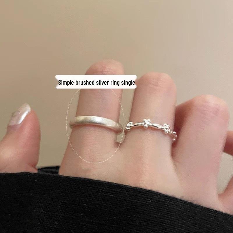 Open Adjustable Floral Ring: Versatile, Sweet, Cool, Fashionable, Popular, and Ideal for Index Finger – A Must-Have for Women s Style. Open Adjustable