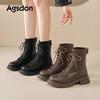 Augustine Martin Boots Women's 2025 New Autumn Platform Merard British Short Boots Western Knight Boots