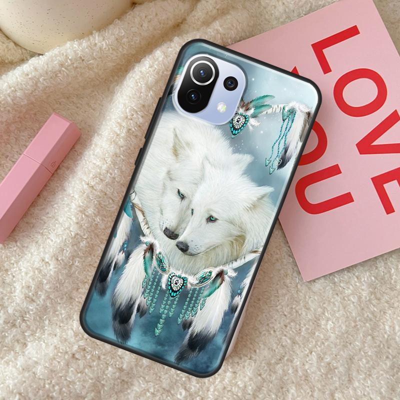 Dream Catcher Feather Wolf Case For POCO X5 X3 X4 F5 Pro F3 F4 GT C40 M5s Phone Cover For Xiaomi 13 11T 12T Pro 12 Lite