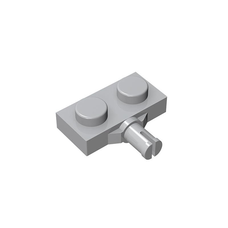20PCS MOC Assemblaggi Compatibili Particelle 21445 Piastra Modificata 1x2 Con Supporto Per Ruote Blocchi Di Costruzione Parti Gi