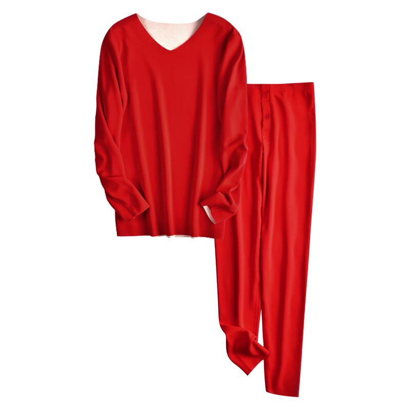 Red Women's Thermal Underwear Set