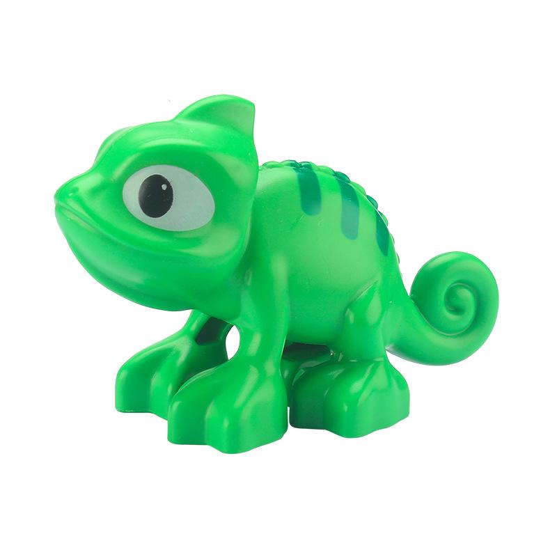 Large Animal Building Blocks: Snail, Alpaca, Seahorse, Frog - Assembly Accessories Toy Set for Children
