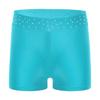 Girls Performance Shorts Sparkling Rhinestones Waistband Figure Skating Dance Gymnastics Bottom