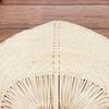 Chinese Style Handmade Palm Leaf Woven Hand Heart Shaped Mosquito Repellent Fans