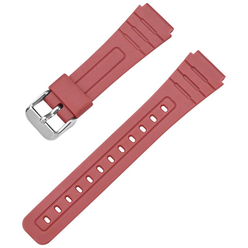 18mm TPU Resin Strap for Casio F-91W F-84 F-105/108 A-158/168 AE-1200/1300 Watch Band Waterproof Sport Bracelet Accessories