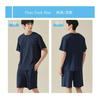 [Bellislove] Pijama de Hombre, Verano, Manga Corta, Ropa de Casa, Algodón, Ropa de Estar por Casa, Camiseta, Pantalones Cortos, Conjunto de Top y Pantalones, Holgado, Cómodo, Delgado,
