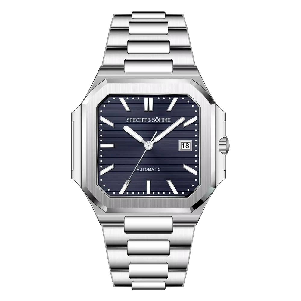 2025 Men's Classic Cubic Automatic Mechanical Watch 50M Waterproof Luminous Sapphire Crystal Reloj Hombre 41MM