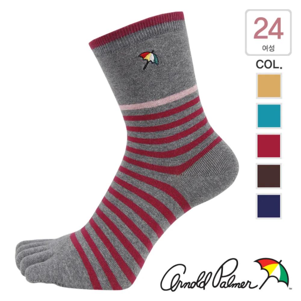 [Arnold Palmer] Women s Casual Long Toe Socks 5 Pairs AP6075 Free