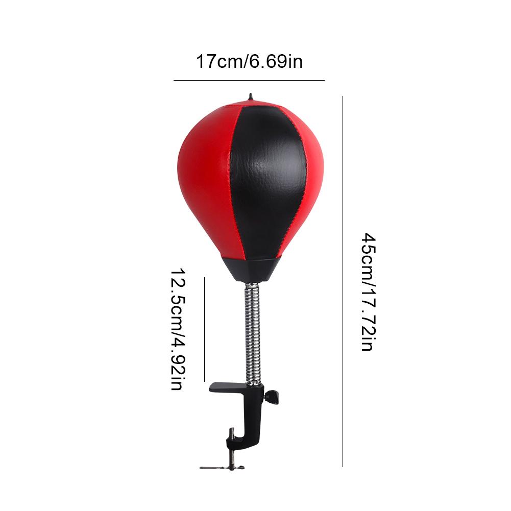 Desktop Punching Bag Wall-Mount Punching Ball Stress Relief Boxing Training Bag with Clamp Portable Speed Bag for Kids Adults