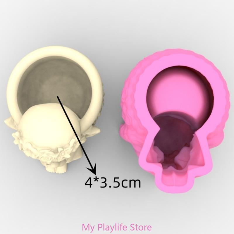 Succulents Flower Pot Resin Silicone Mold DIY Garden Concrete Flowerpot Candle Holder Mould Handmade Craft Home Decor