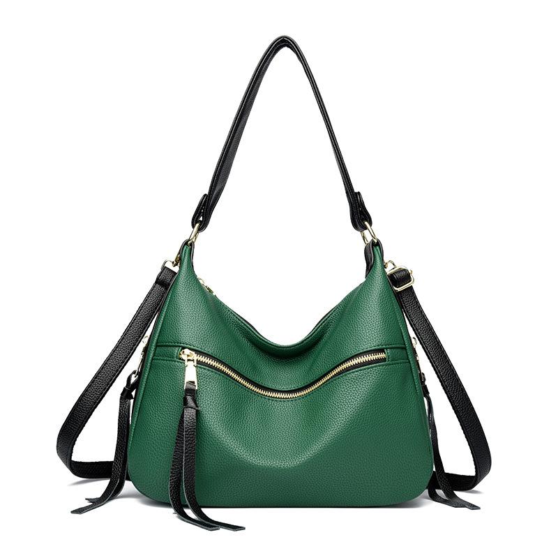 

Ленивый стиль Сумка через плечо на одно плечо для мамы Высококлассное сочетание цветов Полумесяц Мотоциклетная сумка