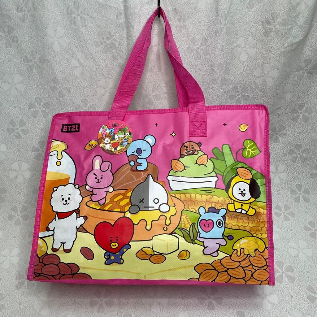 [USED] BT21 Large Pink Bag, Korea Limited Edition, BTS Bangtan Large