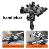 Motorcycle Phone Stand Aluminum Bike Mobile Phone Holder Cellphone Holder For Motorcycle Universal Phone Stand 540°Adjustable