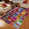 Colorful Printed Carpet Abstract Geometric Vortex Bedroom Bedside Porch Anti Slip Floor Mat Office Decoration Rug