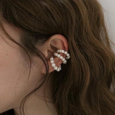 Pearl Ear Cuff Clip Earrings Non-Piercing Bone C-Shaped Ear Ring Without Puncture Minimalist Earrings For Women Fashion Jewelry