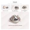 10pcs Fixed Pin DIY Decorative Safety Button Covers Needle Buckle Button Brooch Pins  For Hats