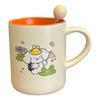 Cartoon Mug Puppy Ceramic Cup Cream Style with Spoon Household Couple Breakfast Cup Coffee Cup Birthday Gift