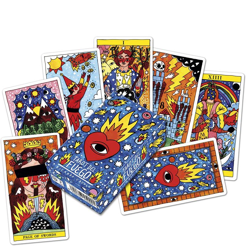Tarot Del Fuego Tarot Deck Oracles Guide Game Toy Fournier Tarot Del Fuego Por Ricardo Cavolo Baraja