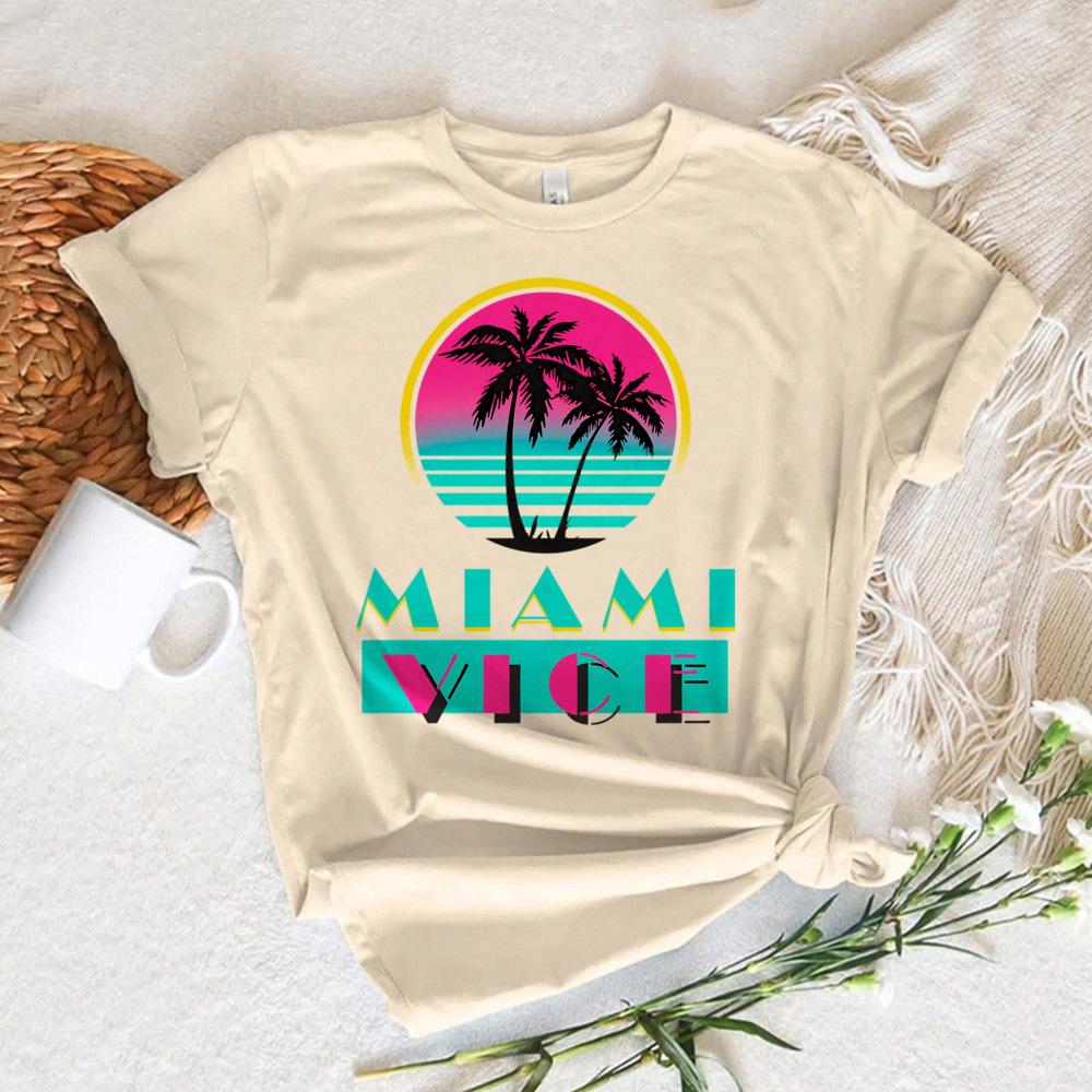 Miami Vice t shirt Women graphic tshirts feUnisex y2k funny clothes S