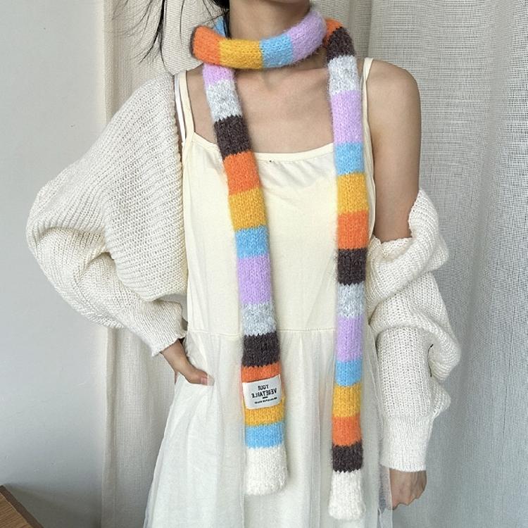 Elegant Multipurpose Scarf Sophisticated Girls Neckerchief Punk Decorative Scarf for Adding Personality to Any Ensemble