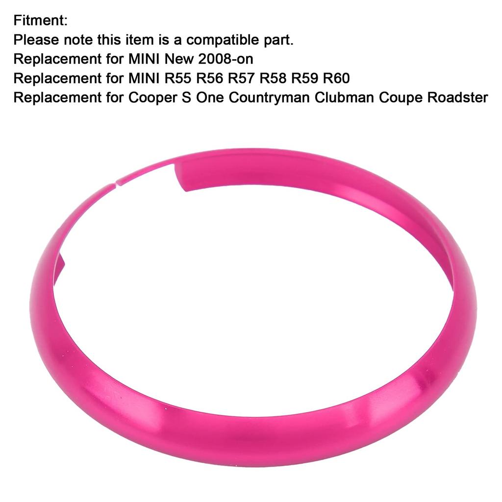 Ring, Schlüsselanhänger Schlüsselring Praktisch für MINI R55 R56 R57 R58R59R60 Autoschlüssel (Rose Rot)