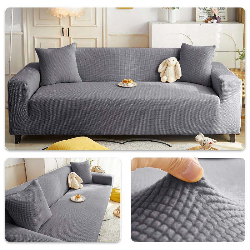 Elastic Adjustable Sofa Cover Non-slip Jacquard Armchair Sofa Pad L Shape Sofa Covers For Living Room 1/2/3/4/5 Seat Home Decor