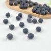 20Pcs Blue Fruit Model Po Props Simulation Blueberry Diy Fake Fruit Artificial Blueberry Simulation Fruit Home Decoration
