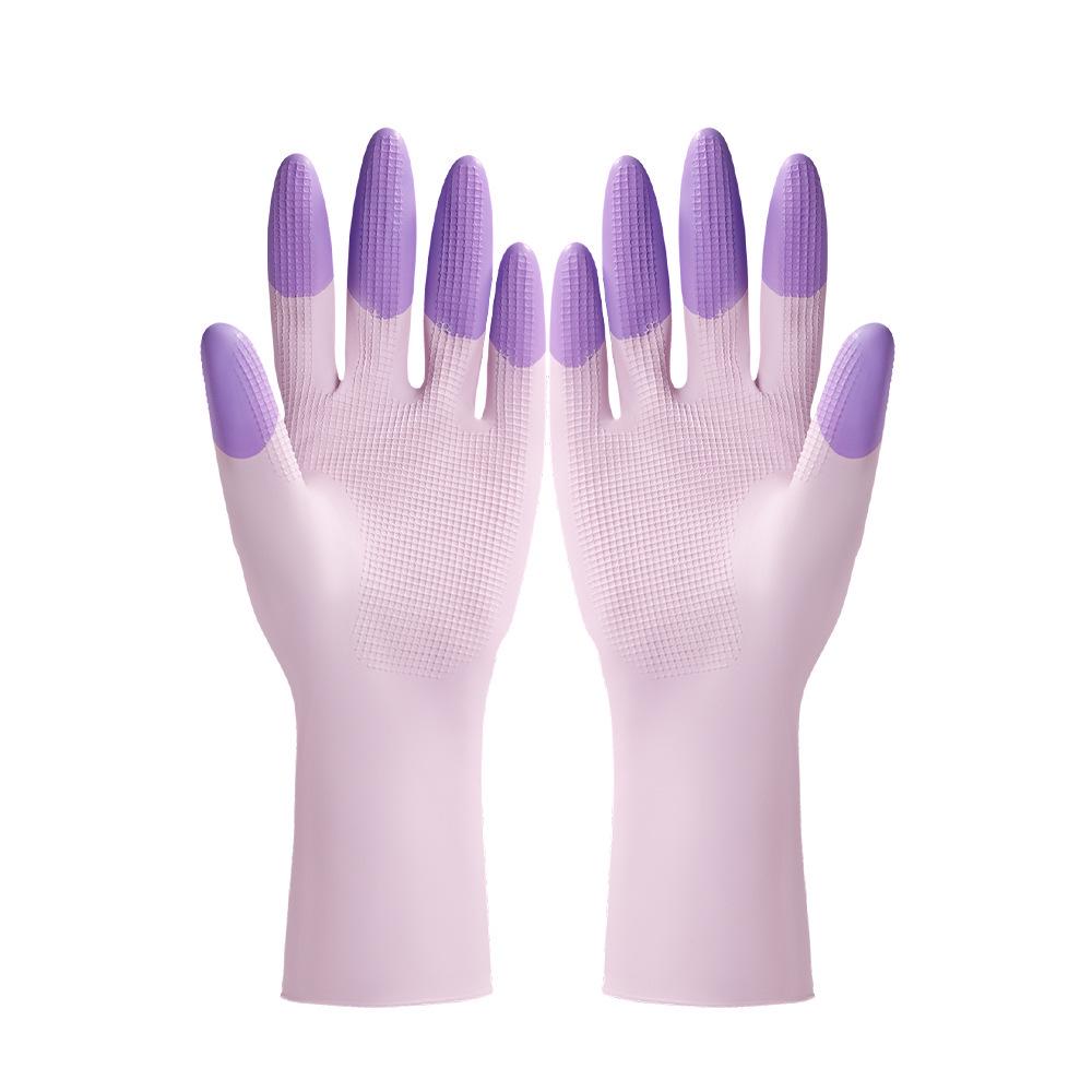 

Newcomer Exclusive: Fleece-Lined Waterproof Latex Dishwashing Gloves - Warm, Wear-Resistant, and Perfect for Kitchen Use Medium