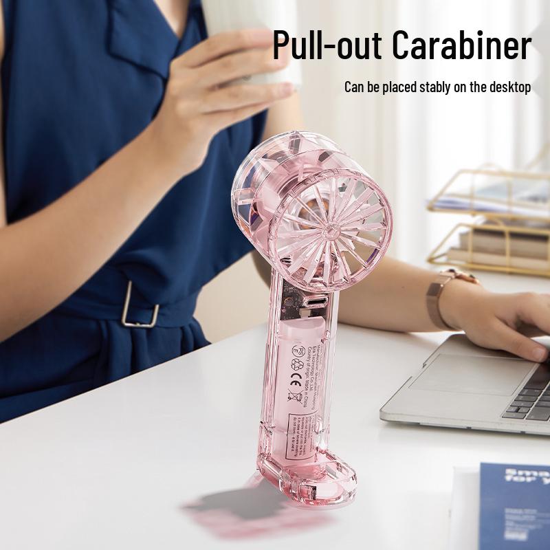 Portable USB Rechargeable High-Wind Ice Pack Fan with Cooling Technology