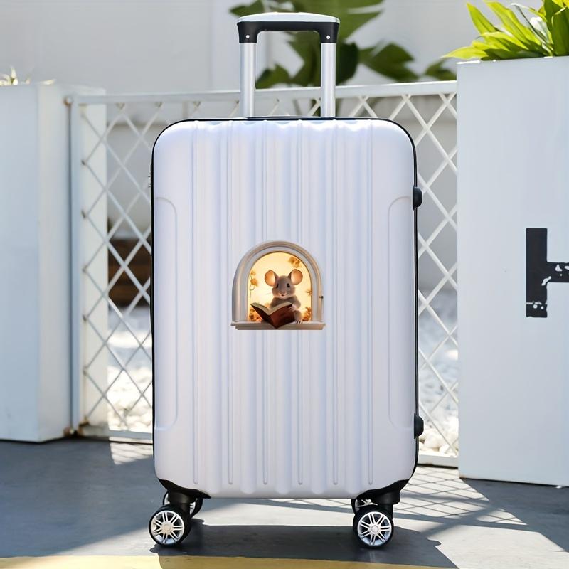 3D Mouse Reading Book in Mouse Hole, Decal Sticker, Removable Wall Decor, Book Lover Gift Idea, Baseboard, Wall Sticker Decal, Kids Room, Classroom