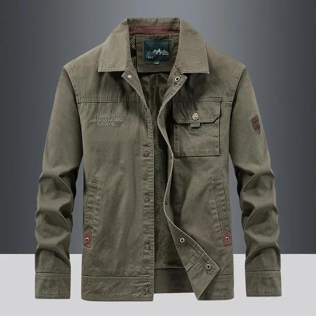 

Retro Waterproof Tactical Jacket Men Spring Autumn Multi-pocket Wear-resistant Windbreaker Coat Military Thin Cargo Jackets 5XL армія зелений колір