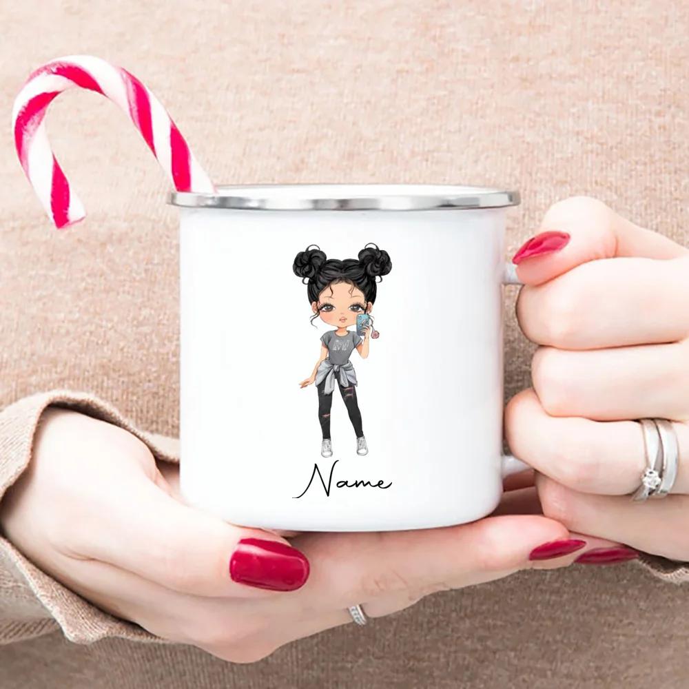 Personlig Cheer Gym Jente Emajle Campingkrus Trykk Kaffekopp Krus Kaffekopper Uvanlig Tekopp Cupshe Personlige Gaver Øl