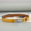 Women's Adjustable Genuine Leather Alligator Pattern Belt