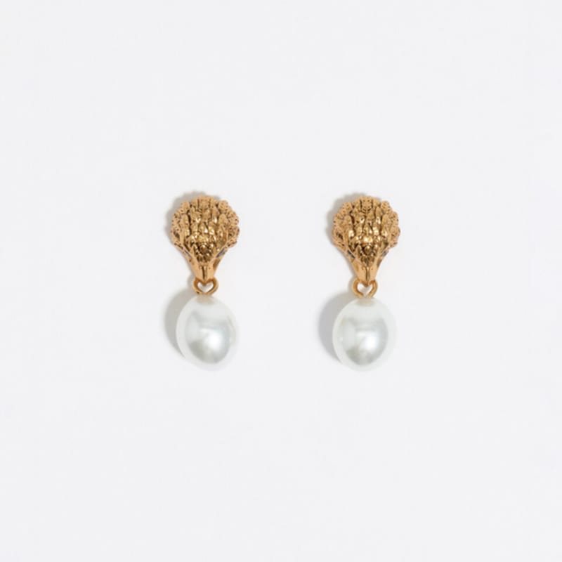 BIMBA Y LOLA [25FW] BIMBA Y LOLA Gold Eagle Pearl Earrings B256AIW017IVF