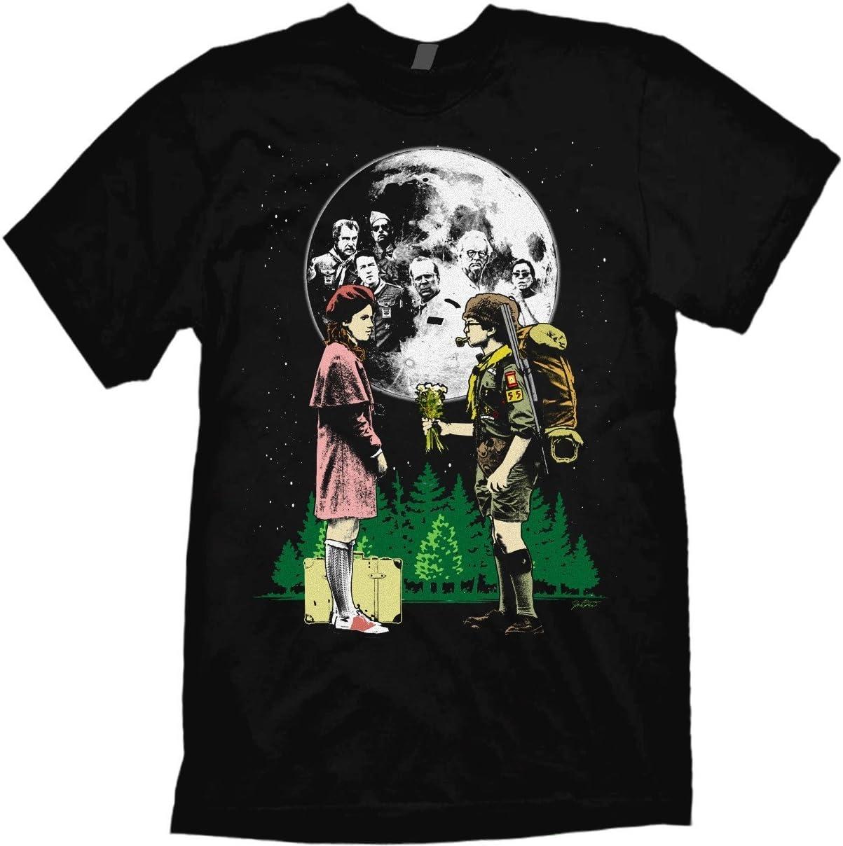 Moonrise Kingdom T-Shirt Artwork by Jared Swart Based on The Wes Anderson Film XXXXXL чёрный