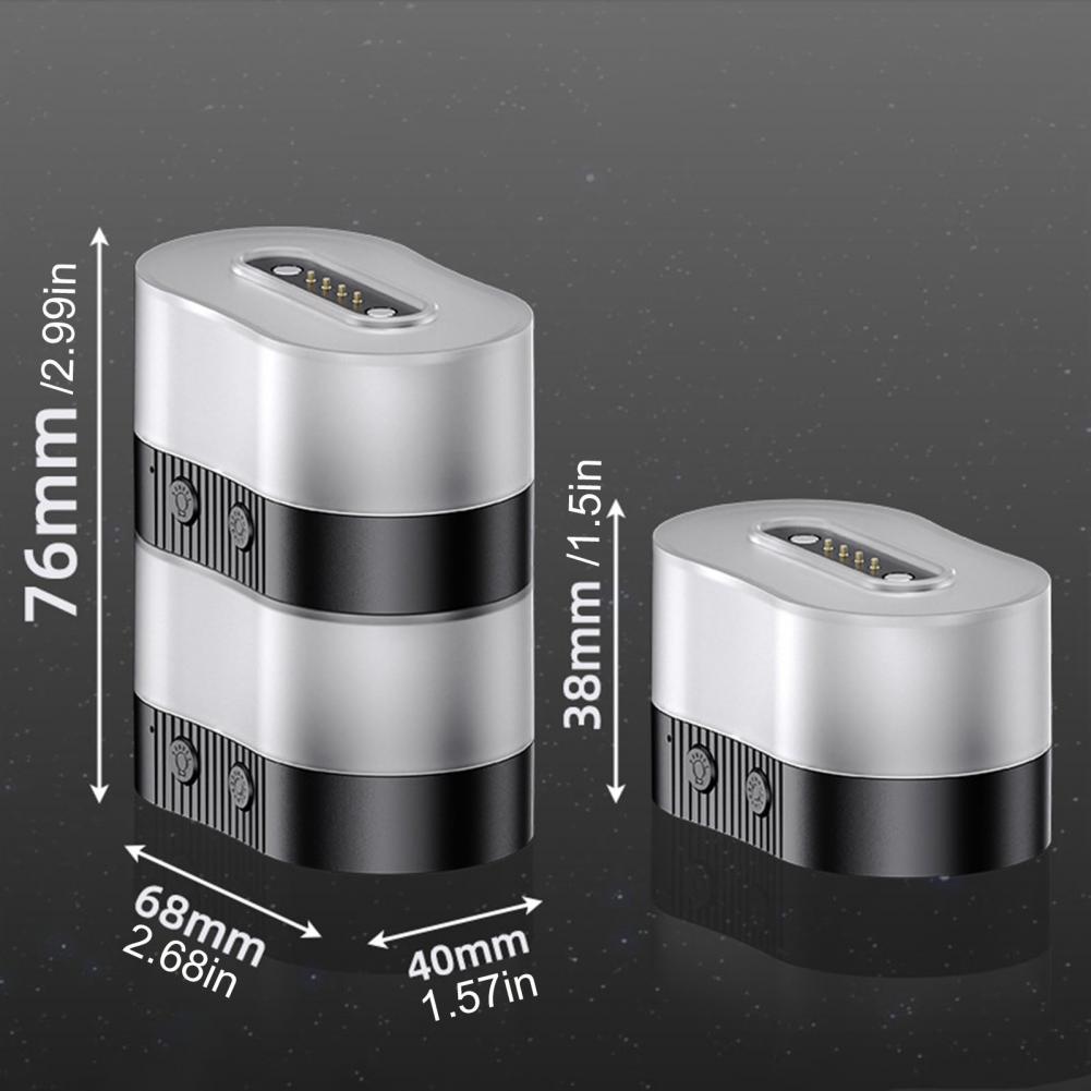 Atmosphere Light Rechargeable Color Changing Lamp with Type-C Detachable Decorative Light for Desk And Outdoor