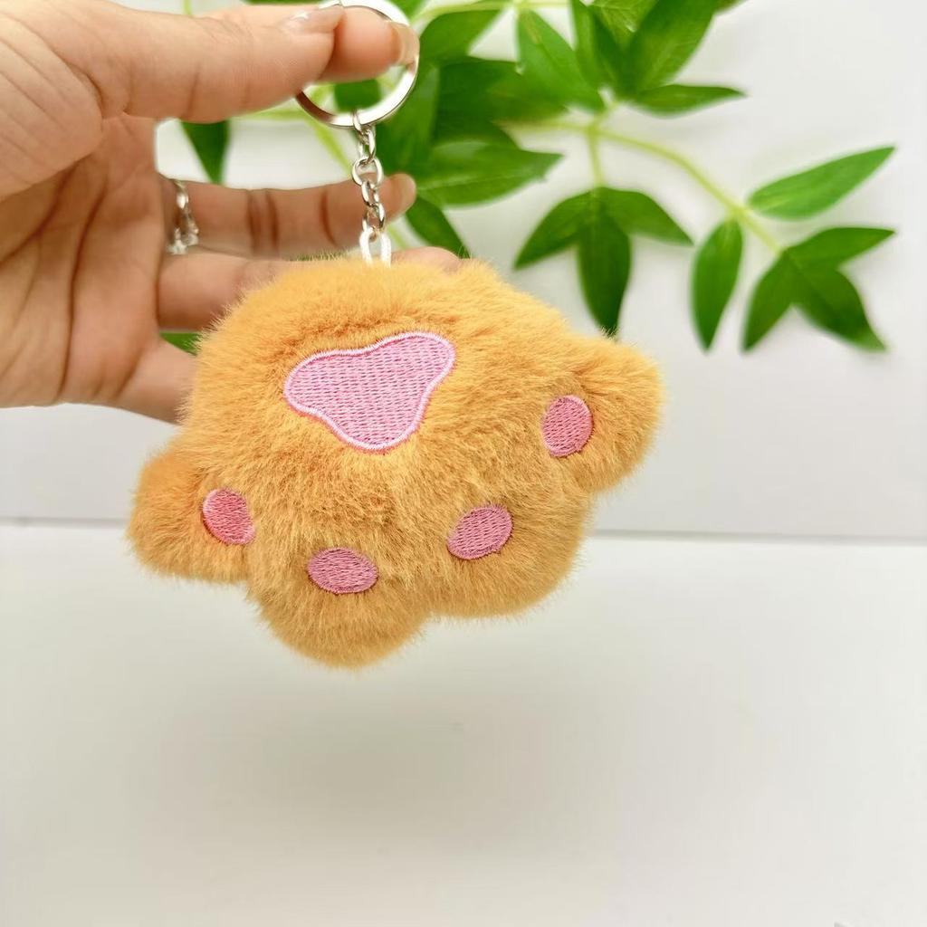 Paw Cat Cute Plush Keychain With Soft Short Plush For Bag Decoration And Gift