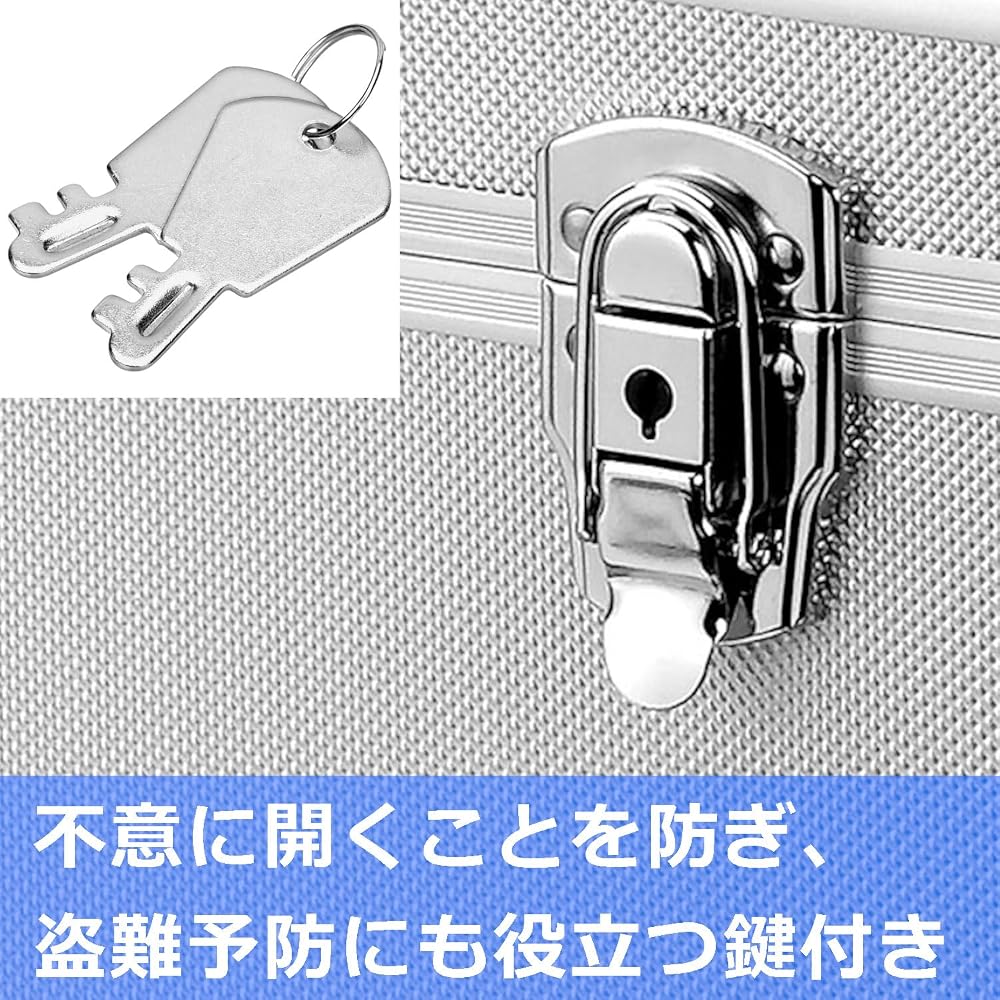 HAKUBA Hard Case Aluminum Case AC-02 Box L 15L Large DSLR Camera Storage with Shoulder Strap Silver ALC-AC02-L