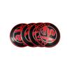 60mm 65mm Alfa Romeo Wheel Hub Caps Sticker 4Pcs Car Wheel Center Caps Emblem For Giulia Stelvio Giulietta 147 Mito Accessories WZACF1