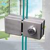 304 Stainless Steel Glass Door Lock Frameless Glass Floor Lock Latch Store Security Door Locks Office Door Accessories