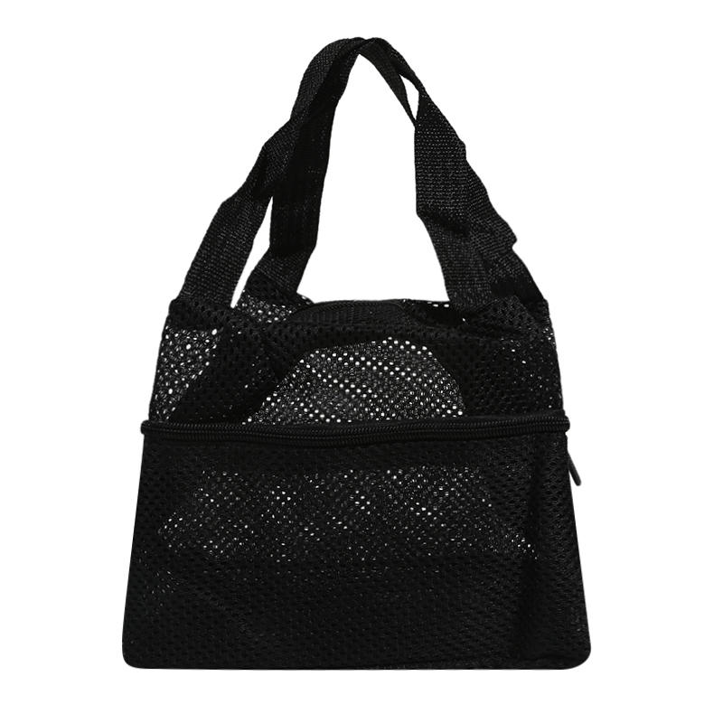 Portable Mesh Beach Bag Multifunctional Clear Shower Cosmetic Bag Storage Pouch Toiletries Organizer Travel Wash Bag Gym